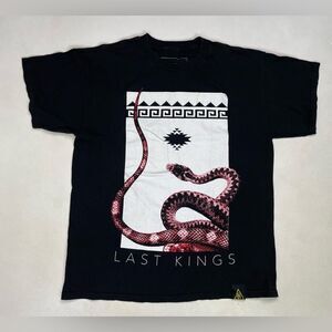 Last Kings Snake Graphic T-shirt Men Large Black Short Sleeve Tyga Music